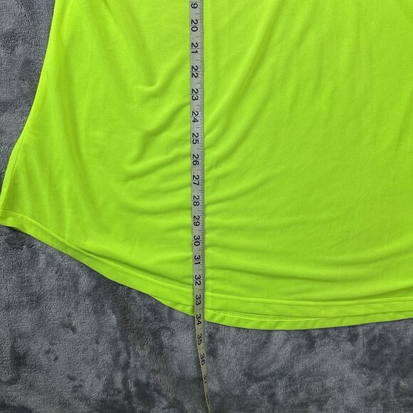 Folunsi Neon Green Cover Up/ Tunic Top Plus Size 4X -5X Embroidered‎ V Neck NWT - Picture 5 of 7